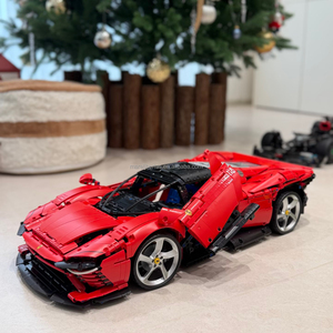 Ferra Ris daytona SP3LOGOS TECHNICS Bugatti Chiron 1:8 Scale ABS Building Blocks Set Cars <b>Theme</b> DIY <b>Toy</b> Gift - Product Image 1