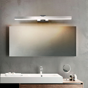 Decor Sensor Chrome Plating Metal Housing Wall Mount Lamp Mirror Lighting Fixture Bedside Led Bathroom <b>Vanity</b> Light for Hotel - Product Image 4
