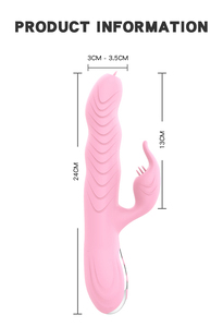 เครื่องนวดกระตุ้นจุดจี คลิตอริส ทำจากซิลิโคน พร้อมดิโด้แบบยืดหดได้ขนาดเล็ก สำหรับผู้ใหญ่ - Product Image 6