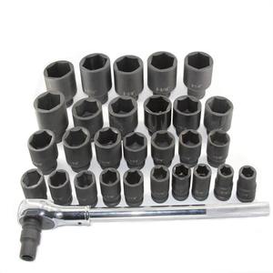 1/4 3/8 '1/2 7/8 भारी शुल्क क्रव संयोजन हेक्स मीट्रिक टोक़ सॉकेट सेट कार मरम्मत यांत्रिक उपकरण बॉक्स सेट - Product Image 6