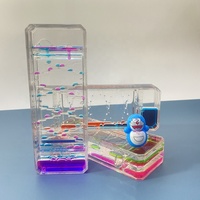 Nouveau liquide minuterie jouet sensoriel Relaxation liquide mouvement barboteur minuterie avec lampe à lave de couleur flottante
