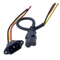 Prise de charge de batterie de vélo électrique connecteur de voiture électrique prise de charge universelle trois câbles verticaux DC 72V 10A pour véhicule 60V