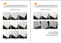 Plafond acoustique en fibers minérales tuile