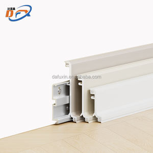 Dafuxin Fabricant OEM Plinthe en alliage d'aluminium de conception moderne anti-humidité et anti-poussière avec bandes de caoutchouc pour salle d'étude - Product Image 3