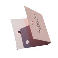 Cartes d'affichage de bijoux repliables personnalisées avec étiquettes de logo personnalisées pour bracelets suspendus porte-clés colliers Bracelets carte