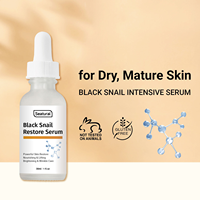 Sérum à l'escargot noir pour une peau éclatante et élastique, atténue les taches et les ridules, booste l'éclat, répare la barrière cutanée