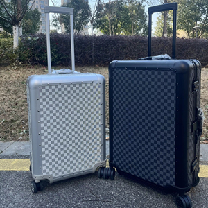 Wholesale Premium 20-24 Inch Full-Aluminum Magnesium Luggage - Scratchproof Waterproof Trolley Bag, Fashion Simple Design