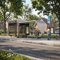 Parada de Autobús con Aire Acondicionado y Sala Climatizada con Vidrio Templado