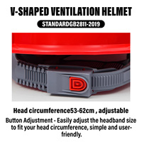Casco de Seguridad Industrial Tipo V con 4 Suspensiones, Diseño Nuevo, para Trabajadores de la Construcción, Personalizable con Logotipo