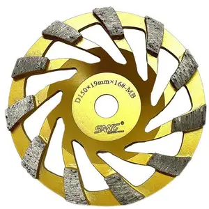 6'' diamond cup wheel for concrete, 150mm diamond grinding plate grinding cup wheel polishing floor for Hilti machine