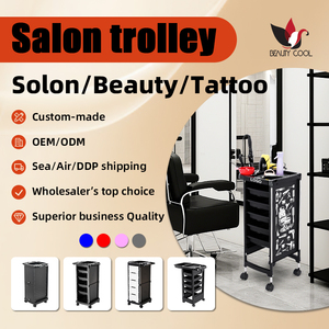 Carrito de Peluquería Nuevo de Metal y Plástico, Carrito de Belleza para Peluquería, Spa, Taller, Dormitorio, Barbería - Product Image 6