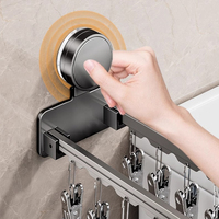 SANIPRO Séchoir pliable multi-clip à ventouse en métal pour vêtements de bébé, séchoir pratique pour chaussettes pour balcon et salle de bain