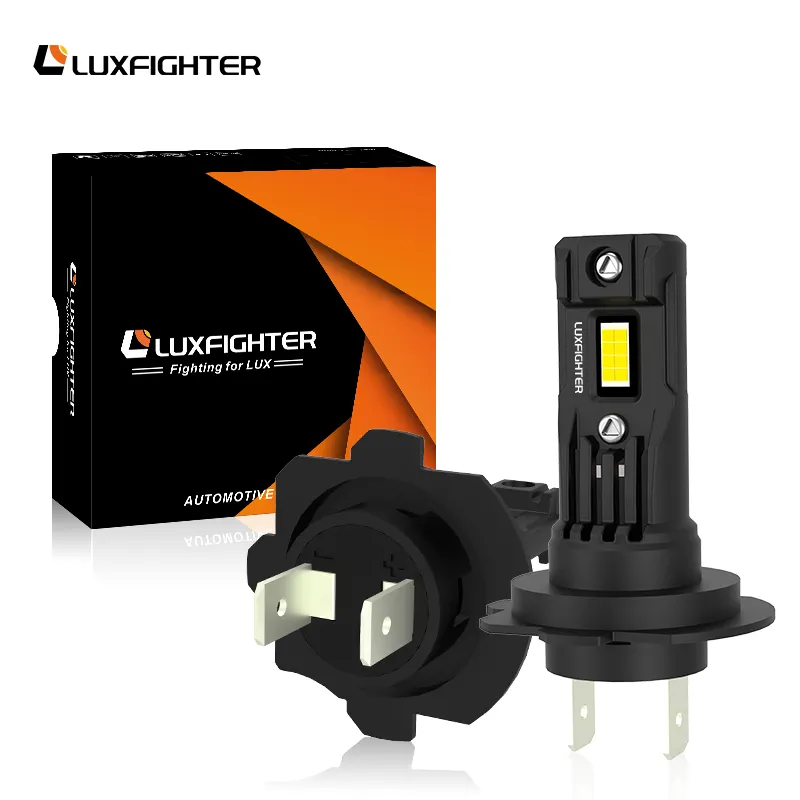 LUXFIGHTER 60WH11バイクヘッドライト車用LED電球キット自動H7LEDライトフリップチップ6500Kバイクヘッドライト車用LED電球