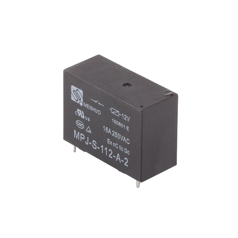 MEISHUO MPJ-S-112-A-2 Subminiature Relay for Kitchen Home Appliances 16a Power Relay with 12v 4 Pin