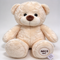 Ours en peluche personnalisé OEM avec puce NFC intégrée, logo personnalisé, jouet en peluche, taille géante disponible