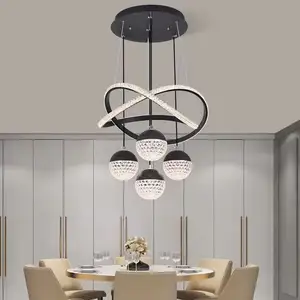 Commutateur de haute qualité contrôle Auto Cad mise en page plafond pendentif lampe de luxe lustre lumière pour salon