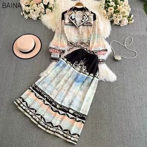 Nuovo romantico elegante due pezzi Set <span class=keywords><strong>abbigliamento</strong></span> donna intagliate stampa <span class=keywords><strong>Chic</strong></span> Top corto elastico vita alta grandi gonne Midi - Product Image 6