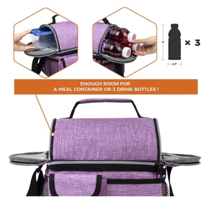 <span class=keywords><strong>Sac</strong></span> <span class=keywords><strong>isotherme</strong></span> de pique-nique personnalisable avec bandoulière <span class=keywords><strong>Sac</strong></span> à main réutilisable étanche pour le travail Pique-nique Sacs à lunch isothermes pour adultes - Product Image 4