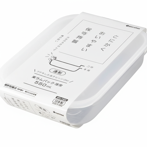 Contenitore per alimenti Inomata 550ml bianco sicuro per microonde - Product Image 1