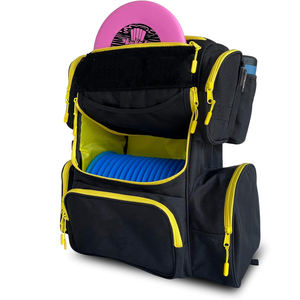 Sac de golf à disques avec glacière intégrée grande capacité, sac à dos de golf léger et durable noir avec glacière intégrée pour 24 canettes - Product Image 1