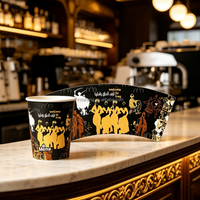 Gobelet en papier PE à paroi simple/double, écologique, jetable, personnalisable (logo, couleur, taille) pour café chaud – Meilleures ventes
