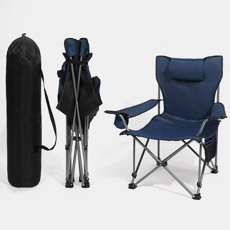 경량 접이식 비치 의자 점심 휴식 의자 이동식 및 빨 수있는 이중 사용 레저 의자 야외 휴대용