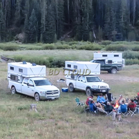 Mini-camping-car 4x4 étanche avec toit rigide pour pick-up F150