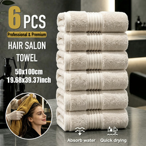 ชุดผ้าขนหนูอาบน้ำโอโซนโฮม 50x100 ซม. แพ็ค 6 ผืน ผ้าฝ้ายแท้เนื้อนุ่ม ซึมซับดี ผ้าขนหนูห้องน้ำแบบหนา - Product Image 4