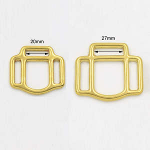 Grosir Pabrik kualitas tinggi dapat disesuaikan 3 cara aksesori perangkat keras logam kuningan kuda Halter Harness Bit pengantin gesper - Product Image 4