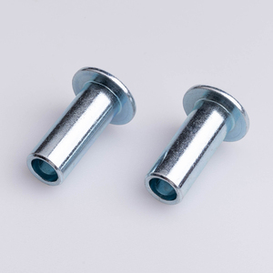 Phụ tùng ô tô phần cứng ốc vít thép <span class=keywords><strong>Hex</strong></span> đầu phẳng rỗng bán rỗng bán hình ống đinh tán cho ghế xe tấm kim loại - Product Image 2