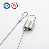 Elingue de sécurité réglable pour éclairage pince à boucle suspendue adaptée au fil d'acier de 1-2MM