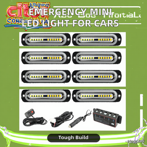 Mini módulo de luz LED intermitente impermeable DC 12-24V, gran oferta, luces azules de emergencia, montaje en superficie delgada para coches de 12V, nueva condición - Product Image 2