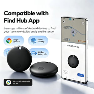 Mini traceur de clés personnel en aluminium, porte-clés pour Android <span class=keywords><strong>Google</strong></span> Find My Device, sac à dos, bagages - Product Image 1