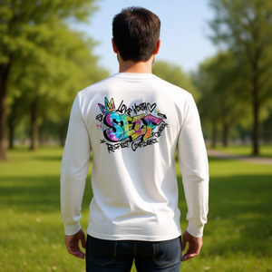 Camiseta de manga larga con estampado de amor propio, respeto personal y autoestima - Product Image 3