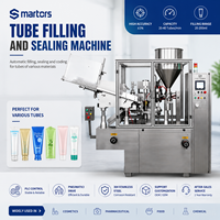 Équipement de remplissage et de scellage de tubes contrôlé par PLC, alimentation automatique des tubes, scellage, découpe, sans goutte pour crème cosmétique, lotion