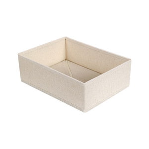 Tianshan Cotton Linen Underwear Box Foldable <strong>Stackable</strong> Storage Compartments for Panties <strong>Bras</strong> Everyday Drawer <strong>Organizer</strong> - Product Image 5