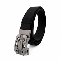 Ceinture tactique personnalisée du fabricant, style décontracté, boucle en alliage à verrouillage automatique, ceinture en sangle élastique robuste à dégagement rapide, logo personnalisé