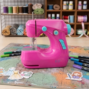 FHSM-211 Macchina da <span class=keywords><strong>Cucire</strong></span> Elettrica Portatile Domestica con Piedino Mobile, Punto Annodato a Braccio Piatto, Ago Singolo, <span class=keywords><strong>per</strong></span> Riparazioni Fai-da-te di Abbigliamento - Product Image 1