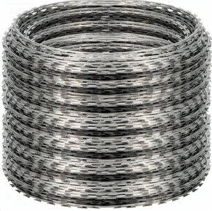 Pabrik kualitas tinggi galvanis silet Barb kawat pelindung kawat berduri pagar dalam Format kumparan - Product Image 1