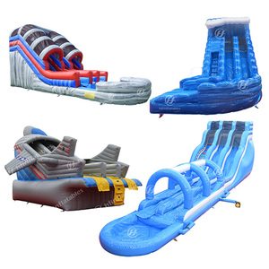 Toboggans gonflables commerciaux pour parc aquatique, double toboggan pour enfants de 24 pieds, à vendre - Product Image 5