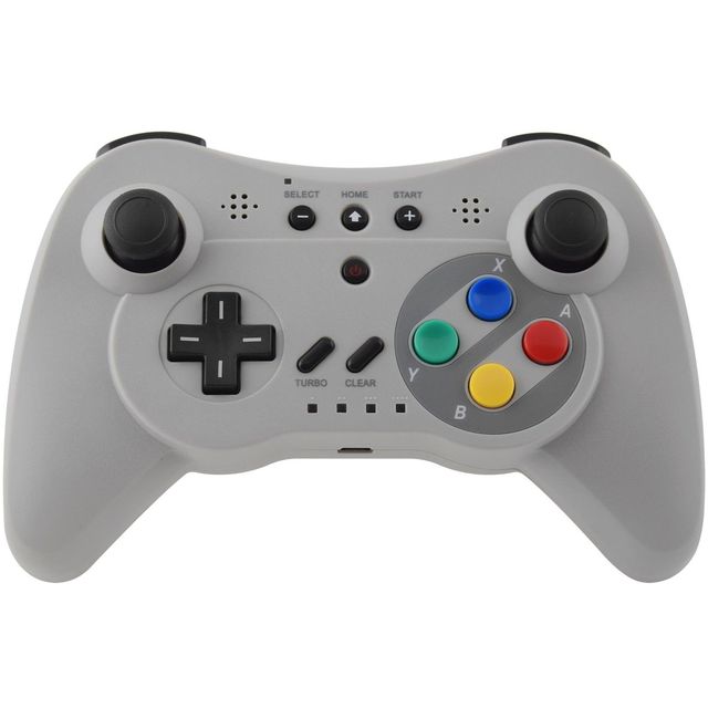 Rechargeable Wireless Pro Controller for Wii U High Sensitivity Gamepad with Dual Analog Sticks Ergonomic Gaming Joystick