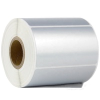 Rouleau d'autocollant électrique PET personnalisé en argent mat, impression d'étiquettes de produit auto-adhésives pour panneau solaire