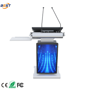 <span class=keywords><strong>Atril</strong></span> de podio Multimedia electrónico Digital inteligente <span class=keywords><strong>para</strong></span> aula, conferencia, iglesia, Metal, madera, plástico, equipo educativo - Product Image 4