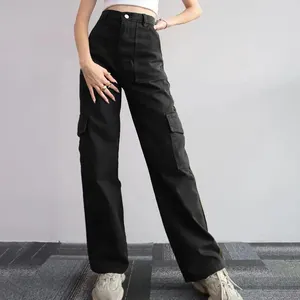 Pantalons cargo de haute qualité pour femmes Pantalons cargo décontractés à taille moyenne pour femmes Pantalons grande taille pour femmes