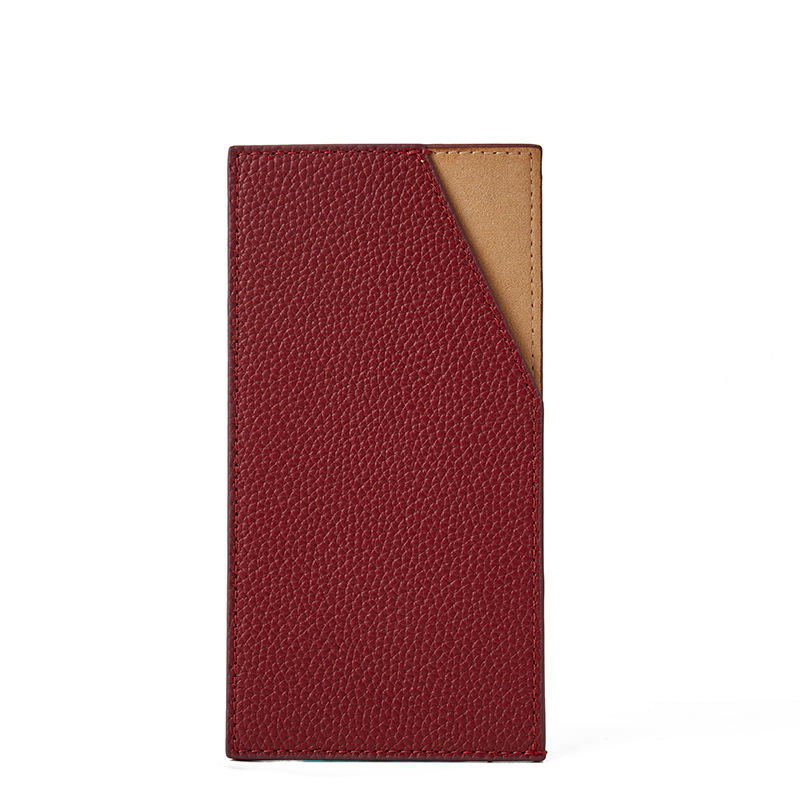 Bordeaux red-first layer cowhide