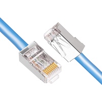 Yüksek performanslı CAT5 CAT6 UTP 8P8C modüler tak cat5e cat6 8p8c korumalı ethernet rj45 kablo konektörü
