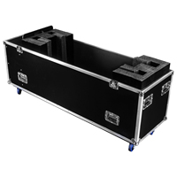 Flight case en aluminium de 75 pouces avec 4 roues, robuste, pour téléviseur intelligent, affichage LED, OEM, durable, IP67