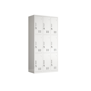 ตู้เสื้อผ้าเหล็ก6ประตูปรับแต่งได้, ตู้เสื้อผ้าเหล็กทันสมัยตู้เสื้อผ้าปรับแต่งได้คุณสมบัติล็อคได้สำหรับเฟอร์นิเจอร์สำนักงานบ้านสำหรับห้องครัว - Product Image 6