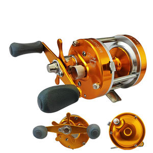 بكرة صيد معدنية متينة للمياه المالحة متوفرة كعينة، نسبة تروس 5:<span class=keywords><strong>2</strong></span>:1، بكرة صيد للشاطئ، بكرة أسطوانية لصيد سمك الغروبر والمارلين والقد - Product Image 3