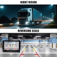 Moniteur LCD sans fil 7 pouces pour bus avec système de surveillance du conducteur à 360° et caméra de recul pour camion